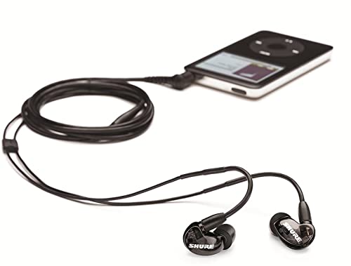 Image of Shure SE215 PRO Wired Earbuds, Professional Sound Isolating Earphones with Clear Sound, Deep Bass, Secure in-Ear Fit, Carrying Case, Black (SE215-K) (Pack of 12)