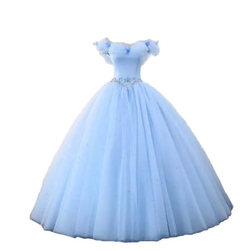 Image of Women's Off Shoulder Quinceanera Ball Gowns Masquerade Princess Long Prom Formal Evening Party Dress