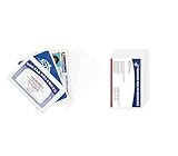 Kavfeeo 12 Pack social security card protector,Clear Clear PVC Water Resistant Plastic Sleeves,Social, Security, Metro, License, Credit Cards,New Medicare Card Protector