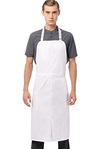 Image of Chef Works Unisex Brio Chef Apron, White, One Size