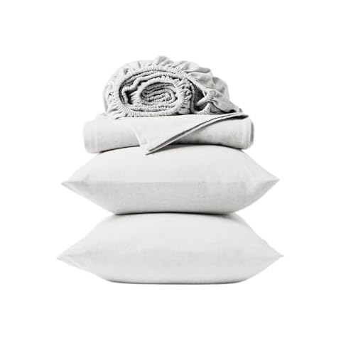 Coyuchi Cloud Brushed Organic Flannel Sheet Set, Alpine White (Queen) Cover