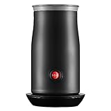 WIVIZL Electric Milk Frother, 4-in-1 Milk Frother and Steamer for Frothing and Heating Milk, 8.4oz/250ml Automatic Hot and Cold Foam Maker and Milk Warmer for Latte, Hot Chocolate, Black