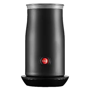 WIVIZL Electric Milk Frother, 4-in-1 Milk Frother and Steamer for Frothing and Heating Milk, 8.4oz/250ml Automatic Hot and Cold Foam Maker and Milk Warmer for Latte, Hot Chocolate, Black