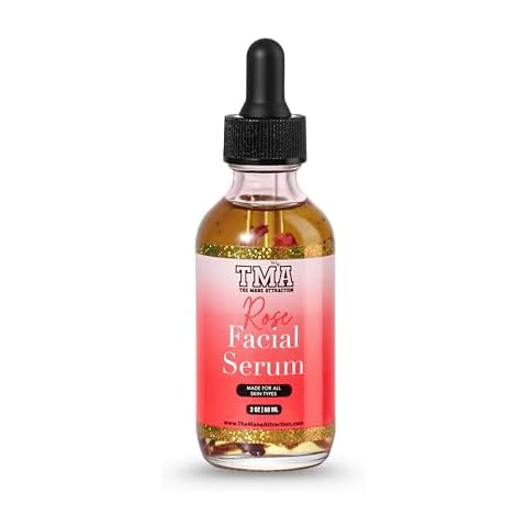 The Mane Attraction Rose Facial Serum – 2oz | Hydrating Rosehip Oil for Face | Brightening Oil for Dry Skin, Hyperpigmentation, Acne & Sensitive Skin | Plant-Based, Fragrance-Free Cover