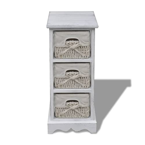 Étagère de rangement chambre en bois blanc style épuré