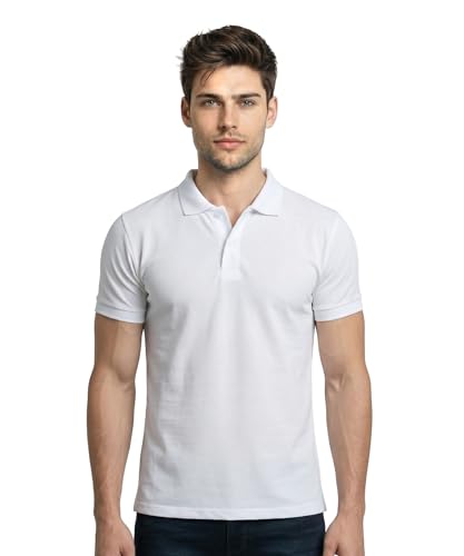 Image of Scott International Cotton Polo T Shirt | Collar Half Sleeves Plain T-Shirt | Tshirt for Men Stylish | Casual Tee for Office, Sports, Gym & Everyday Comfort | Men's Breathable All-Season Tshirt