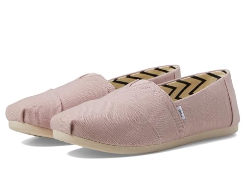 TOMS Women's Alpargata Espadrille, Ballet Pink Heritage Canvas, 8.5