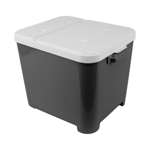 Furacão Pet Porta Ração Preto Para 15 Kgs -