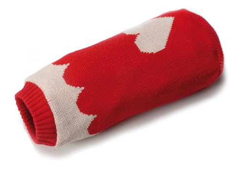 Best Friend - Snow Heart Sweater for Dogs. Sweater with Super Warm Yarn, Half Sleeve and Elasticated Leg Band - Image 2