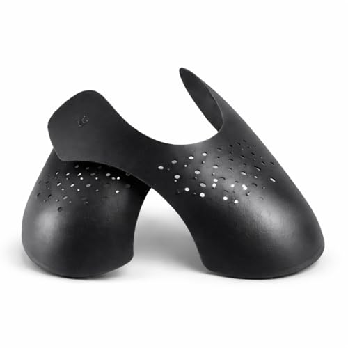 Image of Shoe for Sneakers & Shoes | Anti Crease Toe Box Guards | Prevents Wrinkles & Cracks | Comfortable Breathable Shoe Shields | Black & White | Large & Small Sizes