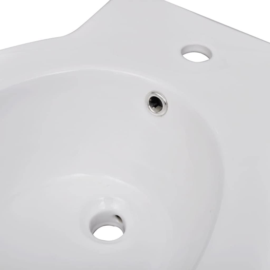 Juego de inodoro y bidé de cerámica blanca con cisterna de cierre suave, tapa de 3/6 litros, para dos cantidades, juego completo para baño e invitados, higiénico, fácil de limpiar