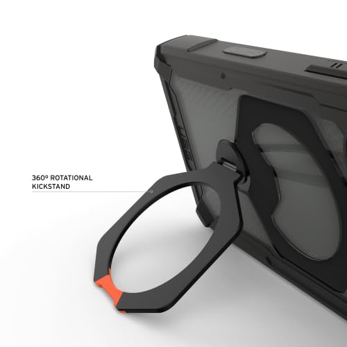 Image of Urban Armor Gear UAG Plasma XTE 360 Protective Case Designed for iPhone 18 Pro /iPhone 17 Pro, Magnetic Compatible & Kickstand, Camera Control Cover Button, Phone Ring Grip - Black /Orange