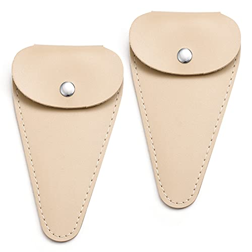 HITOPTY 5 inches Embroidery Scissors Sheath, Small Sharp Pointed Vintage Scissors Protective Case for Storing Regular Shears – 2 Pack