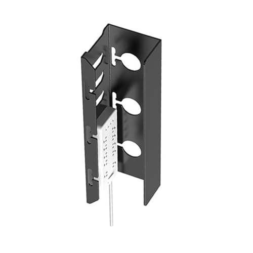 Support multiprise sous bureau escamotable rangement câbles