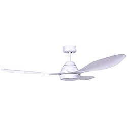 Ventilador Faro Mini Mallorca Blanco Faro Barcelona 33346 - POLARIS Ventilador de techo con luz LED, Blanco con motor DC