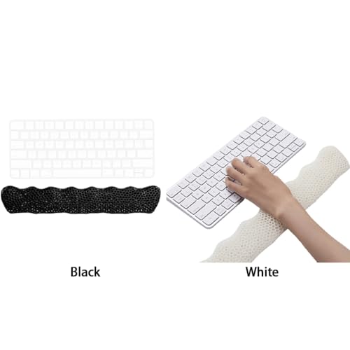 Almohadilla reposamuñecas para teclado de doble capa transpirable 3