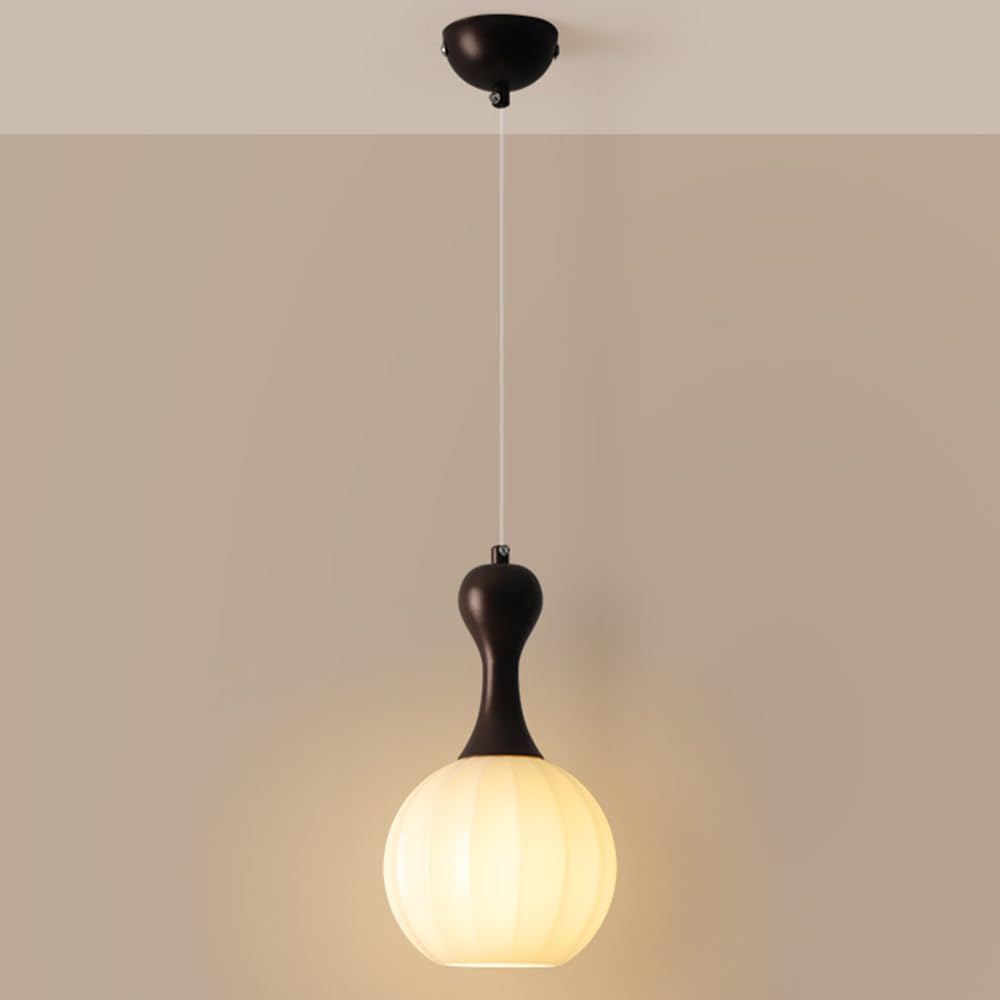 RSZCSMO American Retro LED Bedroom Bedside Chandelier Medieval 5.9-inch Living Room Dining Room Glass Chandelier is Suitable for Bar Cafe Hotel,Lighting Fixture