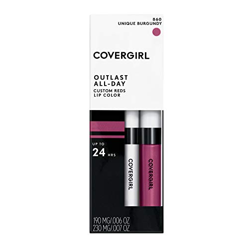 Image of COVERGIRL Outlast All-Day Lip Color Custom Reds, Unique Burgundy , 2 Piece Set