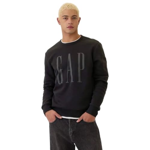 Image of Gap Men Printed Standard Fit Crew Full Sleeve Sweatshirt
