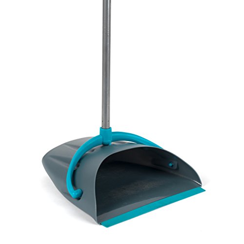 Beldray LA030139TQ Upright Long Dustpan and Brush Broom Cleaning Set, Easy Grip 78 cm Handle, Turquoise, Grey/Blue… - Image 8