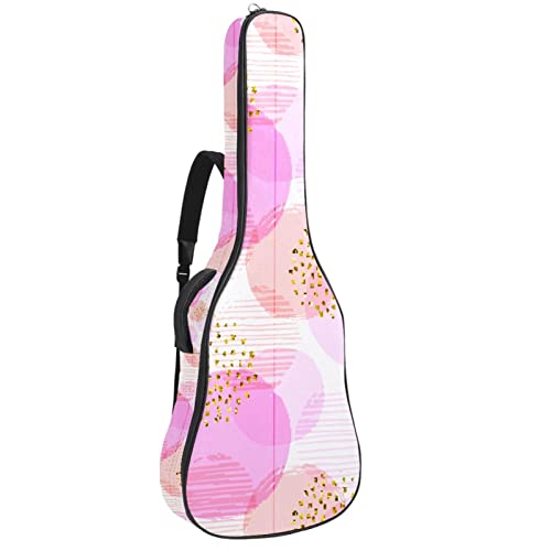 Hondank Housse pour guitare acoustique – Motif cercles roses – Épaisseur : 1 cm – Étanche – 101,6 cm – 106,1 cm… - Les Beatles, Paul McCartney, John Lennon, RIngo Starr, George Harrison Hondank Housse pour guitare acoustique - Motif cercles roses - Épaisseur : 1 cm - Étanche - 101,6 cm - 106,1 cm…