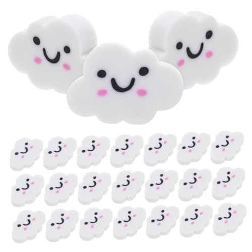 LALAFINA 50pcs Cloud Erasers Cute Mini Erasers for School Supplies Soft Material for Kids