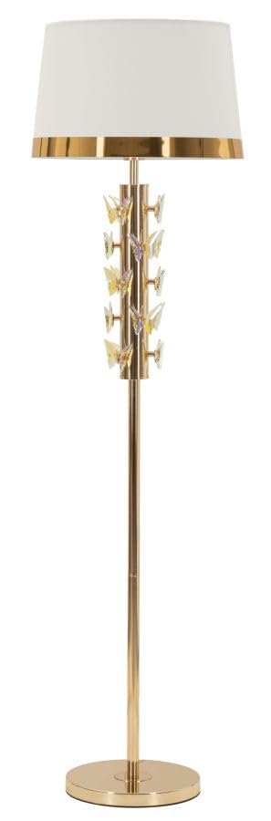 Lámpara de pie Gold Butterfly para crear ambientes cálidos en casa