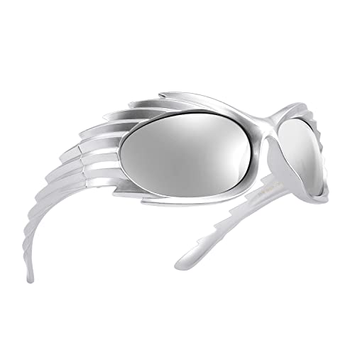 FEISEDY Wrap Around Y2K Sunglasses for Men Women Oversized Swift ...