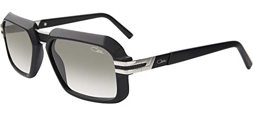 CAZAL Lunettes de Soleil 8039 MATTE BLACK/GREEN SHADED 56/17/145 unisexe