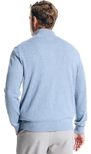 Nautica Men's NavTech Quarter-Zip Sweater, DpAnchorHtr, XXL Blue Heather4