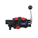 waltyotur 2750 PSI Hydraulic Log Splitter Directional Control Valve Auto Return Detent Lever Handle 21 GPM