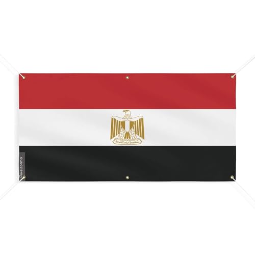Drapeau de l'Égypte 90x180cm facile à suspendre sans déchirure