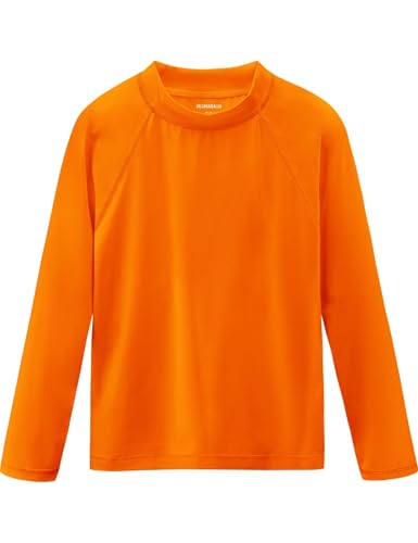 Image of Boys Rash Guard Swim Shirts Long Sleeve UPF 50+ Swimwear Toddler Kids Sun Protection SPF Water Surfing Swimming Shirts 0-16Y