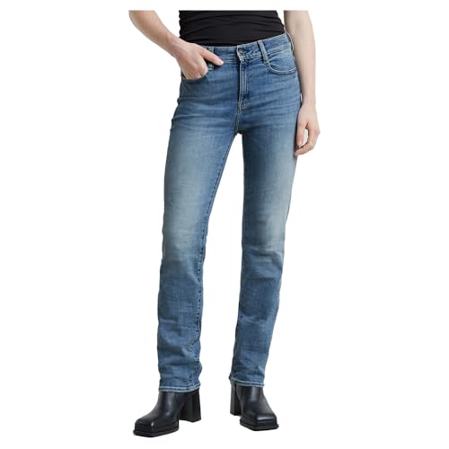 G-Star Jeans Strace Straight Vaqueros, Azul Sun Faded Niagara D23951-C051-D898 , 31w 32l Mujer