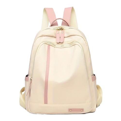 Women's Backpacks Large Capacity Color Matching Travel Backpack Lightweight Backpack Travel(Khaki)