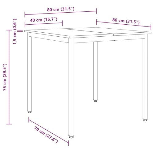 Table à manger nettoyage facile pour petits espaces et salons