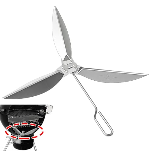 22-1/2-Inch One-Touch Cleaning System Kit for Weber Grill Parts/Charcoal/7444 Kettle Grills Replaces Parts, for Grill Bottom, Not Easy to Rust & Deformation Silver