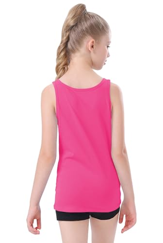 Image of QBK 2T-13Years Girls Tank Tops Cotton Dance Basic Sleeveless Undershirts | Gymnastics Ballet Dancewear