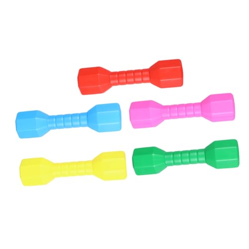 VICASKY 5pcs Octagonal Dumbbells Plastic Exercise Equipment for Dance Gymnastics and Outdoor Games Enhances Coordination Skills and Design