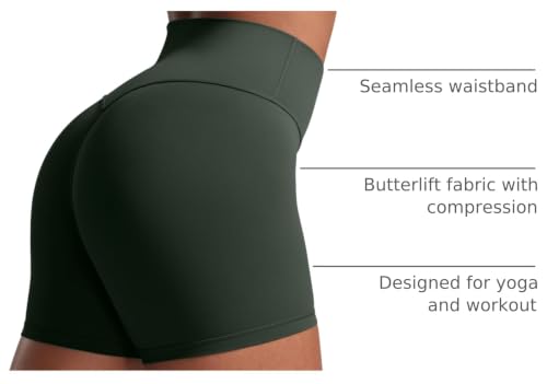 Image of CRZ YOGA Secretsculpt Biker Shorts 4 inch | Booty Scrunch Butt, Butterlift, Buttery Soft, Moderate Compression, Workout, Pilates, No Front Seam, High Waist, for Women