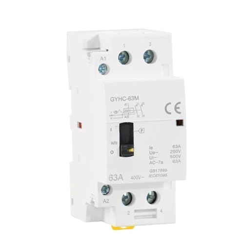 Contacteur ca modulaire domestique 2P 63A 2NC 220V sur rail din