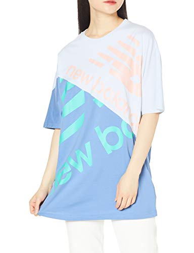 半袖Tシャツ NB Athletics スプライス チュニック Tシャツ レディース ブラック 日本 L