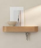 Kazai. Colgador Llaves Pared 'Toke' | Diseño Minimalista de Llavero de Berlín | Porta con Estante de Madera con Ganchos | Cuelga para Entrada y Pasillo | Roble