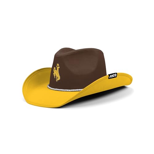 FOCO Wyoming Cowboys NCAA College Logo Two Tone Hat, Team Color