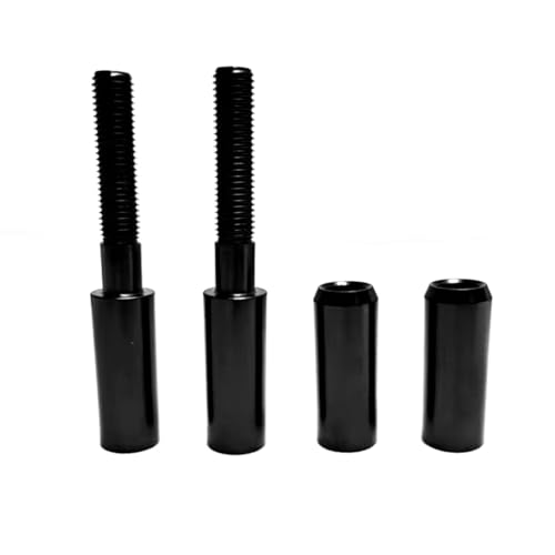Risers guidon 5 cm noir en aluminium pour moto Harley Davidson Sportster et Touring