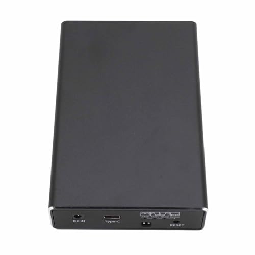 Tnfeeon Disco Duro Externo de Doble Bahía, Transferencia Rápida de Datos, USB C de 10 GBit/s, Carcasa Portátil HDD/SSD de 12 TB para Profesionales del Almacenamiento de Datos