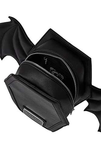 Killstar Sickly Sweet Black Bat Wings Gothic Punk Coffin Backpack2