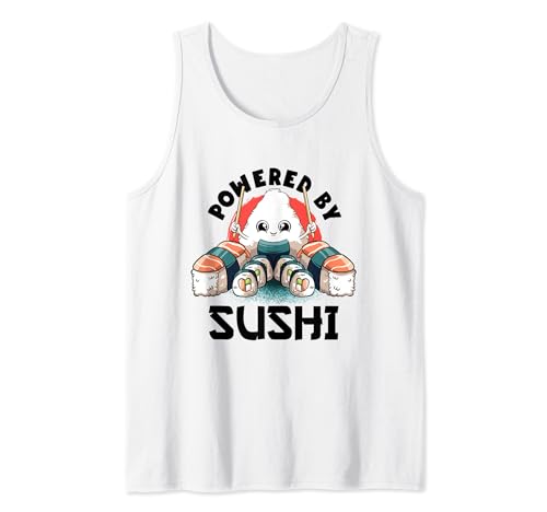 Propulsé par Sushi Lover Kawaii Cute Food Japanese Anime Sushi Débardeur