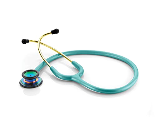 ADC Adscope 603 Clinician Stethoscope with Tunable AFD Technology, 31 inch Length, Iridescent Metallic Caribbean - Image 4
