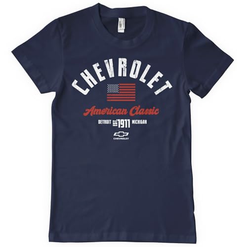 T-Shirt Chevrolet American Classic de Qualité Supérieure sous Licence